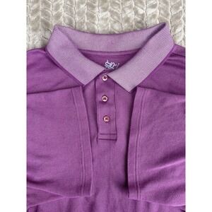 RR Casuals Polo Shirt Mens XL Purple Short Sleeve Golf